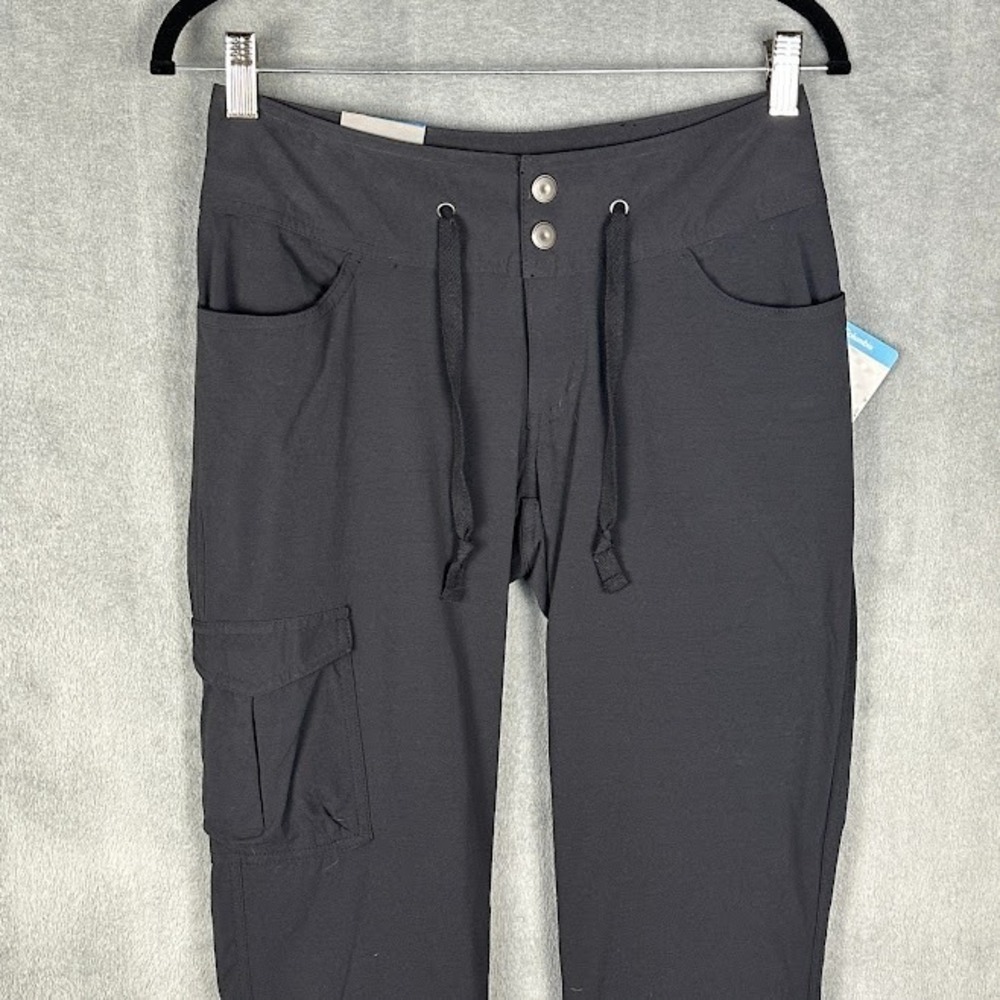 Columbia Pants Womens 2 Black Omni-Shield Straight Leg Roll Up Stretch Outdoor - Picture 2 of 13